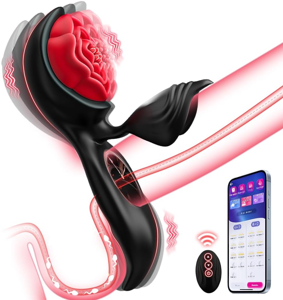 Penisring Vibrator mit Klitoris Hoden Stimulator Penis Ring Vibratoren Sex spielzeug für die paare Cockring mit 9 Vibrationsmodi Sex Spielzeug für die Männer Solo erotisches sexspielzeug für paare
