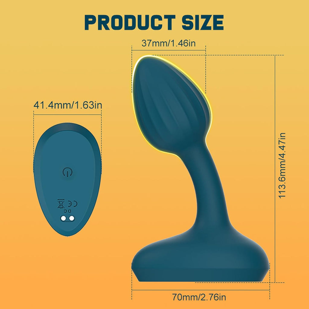 Analvibratoren für Mann Analplug mit APP-Steuerung und Fernbedienung Anfänger mit 10 Intensive Vibrationen Wiederaufladbarer Silikon Anus Vibration Prostata Massagegerät