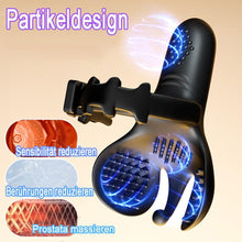 Laden Sie das Bild in den Galerie-Viewer, Vibrator Cockringe Extrem Silikon Penisring Vibratoren mit Hoden Vibrierende Cockring für Männer mit 10 Vibrationmodis für Penis Sex Spielzeug für die Männer Stimulation Sex Toy