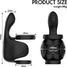 Laden Sie das Bild in den Galerie-Viewer, Mit 10 Vibrationsmodi Penistrainer Penismassagegerät Hodenring Bondage Ring Penisvibrator Vibrator SM Extreme Bondage Penis vibrierendes Sexspielzeug für Männer und Paare