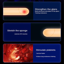 Laden Sie das Bild in den Galerie-Viewer, Masturbator mit einzigartigem Texturdesign an der Innenwand,Penis Vibrator für Mann mit 12Vibrationsmodi, Elektrische Masturbatoren Penis Trainer, Männer Eichel Stimulator Silikon Sexspielzeug