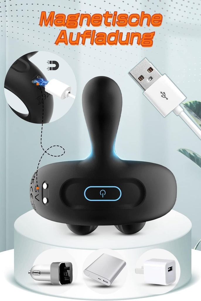 Penisring Vibrator, Penis Ring Sex spielzeug für Die Paare Penis Massagegerät für Langwährende Erektion, Sex Spielzeug für Die Männer mit 9 Vibrationsmodi, Erotisches Sexspielzeug Sex Toyset Damen