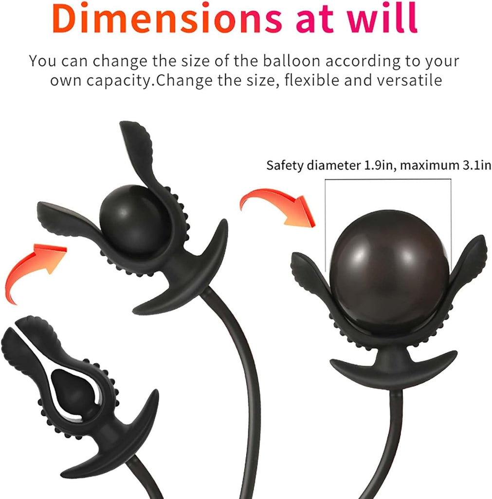 Neuer Aufblasbar Analplug Buttplug Sex Spielzeug Verstellbar Riesen Dildo Butt Plug Analkugeln Anal Spreizer Fetisch BDSM Prostata Stimulation SM Sexspielzeug Extreme Sexspielzeug für Paare