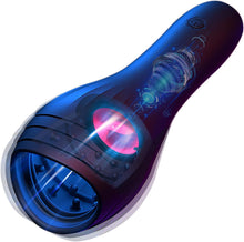 Laden Sie das Bild in den Galerie-Viewer, Buntune Elektrischer Cup Masturbator Sexspielzeug für Männer Silikon Penis Trainer Vibrator mit 10 Vibrationsmodi und Zunge Lecken Saugmodi Eichel Stimulator für Herren Taschenmuschi Massagegerät