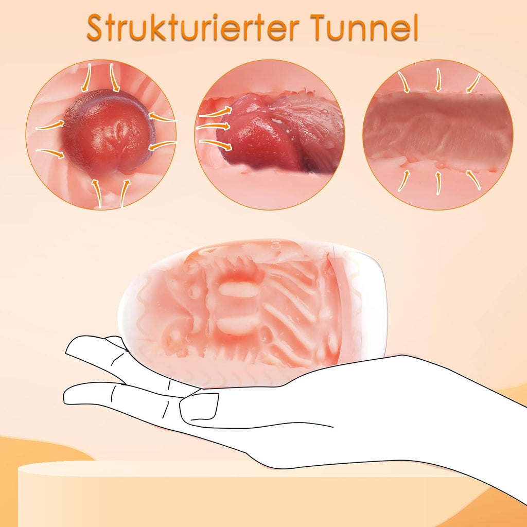 Naughty devil Masturbator Egg Taschenmuschi Realistisch Masturbieren für Männer Muschi Pussy Vagina Sex Toys Sex Spielzeug