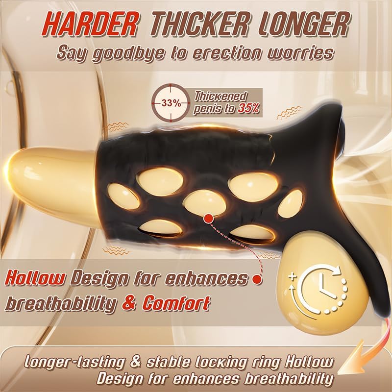 Penisring Vibratoren mit APP Fernbedienung,Penisring Vibratoren mit 10 Intensive Vibrationsmodi, Dehnbar Silikon Cockring,Sex Spielzeug für die Männer Elektrische Penis Trainer Vibrator