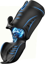Laden Sie das Bild in den Galerie-Viewer, 3-in-1 Penis-Trainer Mit 10 Vibrationsmodi Neuer Masturbator Electric Glans Vibrator Zwei-Wege-Vibrator Penis-Verzögerungs-Trainer Eichelmassagegerät Penisstimulation geeignet für männliche