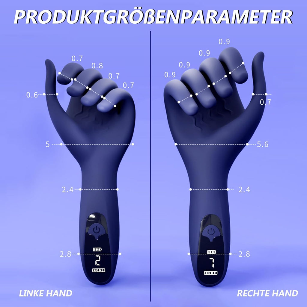 Finger Penis Trainer Vibrator mit 9 Vibrationsmodi,Eichelvibrator Eichel Stimulator Masturbatoren Mann Sexspielzeug für Männer Solo