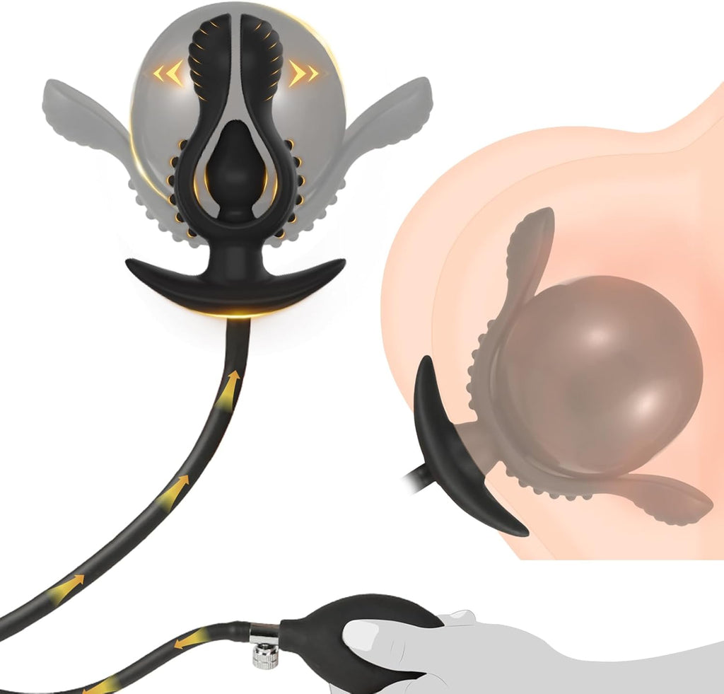 Neuer Aufblasbar Analplug Buttplug Sex Spielzeug Verstellbar Riesen Dildo Butt Plug Analkugeln Anal Spreizer Fetisch BDSM Prostata Stimulation SM Sexspielzeug Extreme Sexspielzeug für Paare