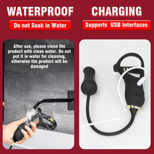 Laden Sie das Bild in den Galerie-Viewer, Männlicher Prostata Stimulator Massagegeräte mit Penisring Fernbedienung Teleskop Vibrator SM Analvibratoren Butt Plug mit 10 Vibrationsmodi+Schubmodi Analplug Dildo Sex Spielzeug für Männer