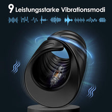 Laden Sie das Bild in den Galerie-Viewer, Elektrischer Masturbator Penistrainer Vibrator App Steuerung Masturbieren Männer mit 9 Vibrationsmodi, 2in1 Sexspielzeug Eichel Stimulator Masturbatoren Mann Sex Spielzeug für Männer die Paare Solo