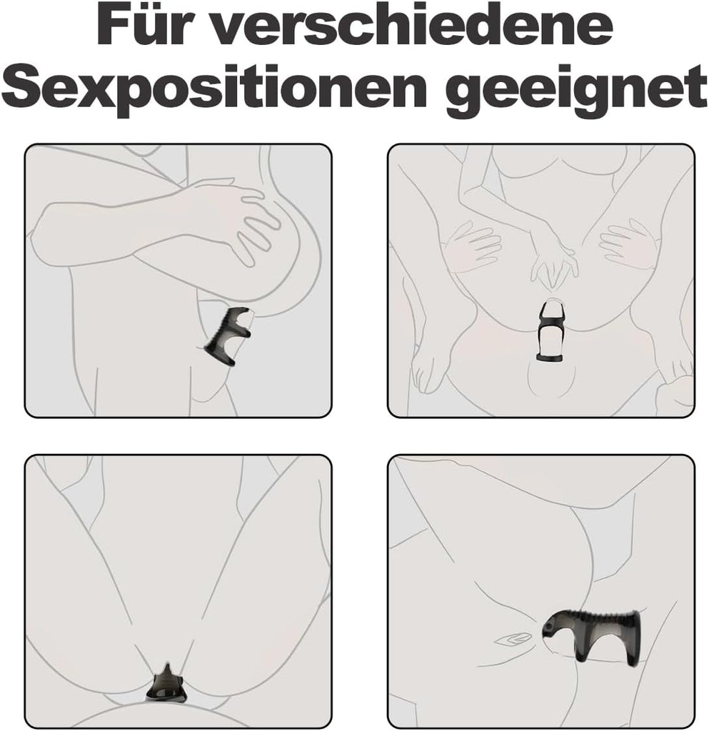 Cockring Sex Spielzeug für die Männer - Penisring & Hodenring für den Mann - Perfekte Passform, Dehnbare Cockringe für härtere Erektionen, Penis Ring Erotik Sex Spielzeug für Paare Extrem, schwarz