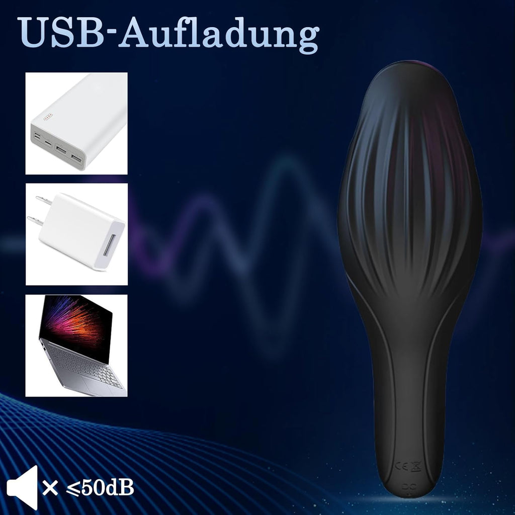 BDSMYEE Elektrischer Masturbator Cup, Eichel Stimulator Penis Training Vibrator mit 10 Vibrationsmodi, Masturbieren Blowjob Cup Sex Spielzeug für Männer, Der Vibrator mit der Vibrationszunge