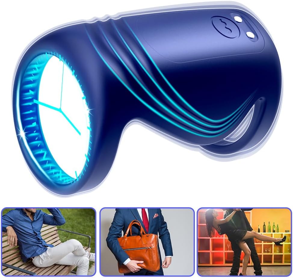 Penisring Vibrator Silikon Dual Cockring mit Fernbedienung Stimulation Masturbieren Penis Trainer mit 10 Vibrationsfrequenz Modi Stimulator Sexspielzeug für Männer und Paare