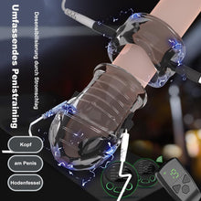 Laden Sie das Bild in den Galerie-Viewer, Elektro Shock Eichel Penistrainer Stimulator mit 8 Frequenzströme und 19 Intensitätsstufen