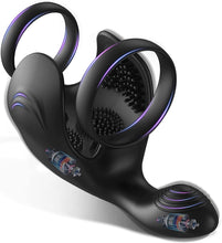 Laden Sie das Bild in den Galerie-Viewer, Mit 10 Vibrationsmodi Penistrainer Penismassagegerät Hodenring Bondage Ring Penisvibrator Vibrator SM Extreme Bondage Penis vibrierendes Sexspielzeug für Männer und Paare