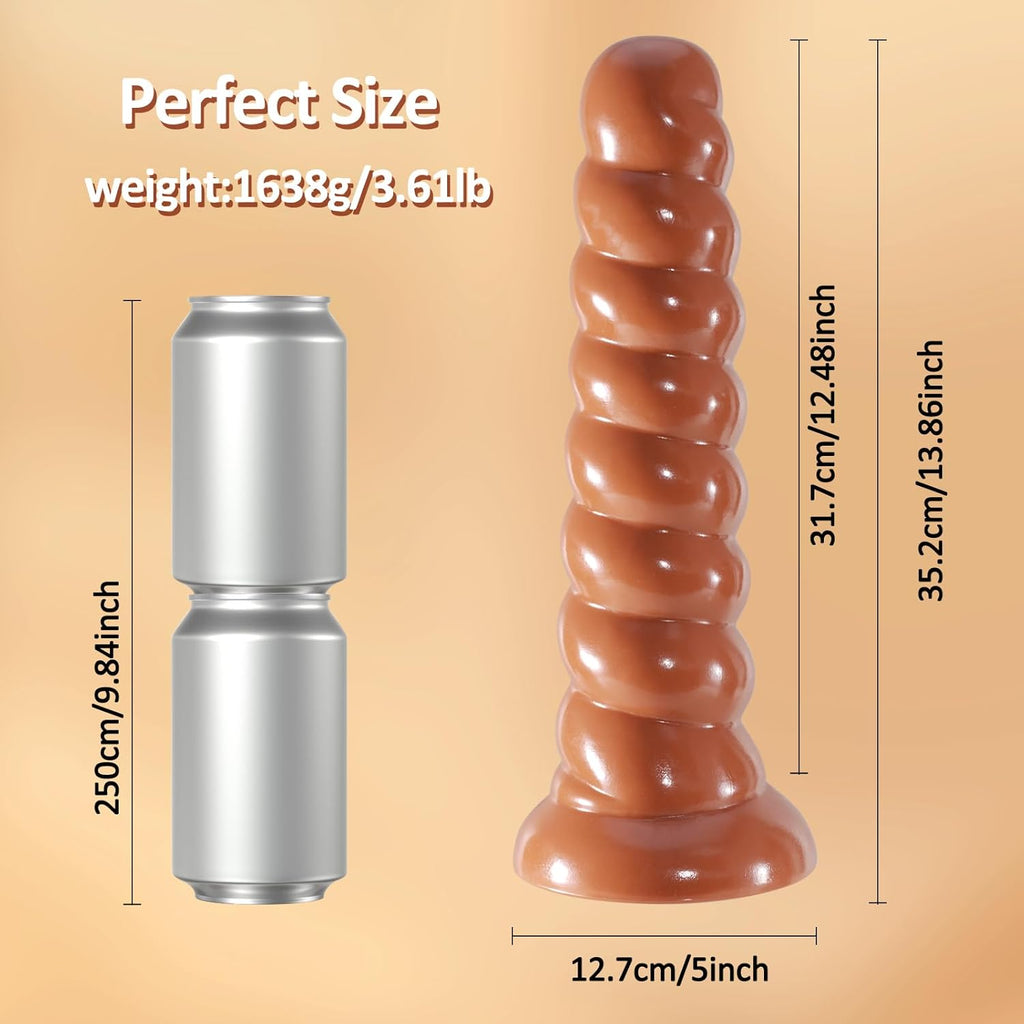 Anal plug 35.2cm Large Anal Dildo Herren,mit Dildo Saugnapf,Analplug für Männer Frauen Anfänger,Sex Spielzeug Beide,Buttplug Anal Beads Analkugeln,Analspielzeuge Mit Prostata Stimulation Männer