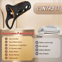 Laden Sie das Bild in den Galerie-Viewer, Penisring Vibratoren mit APP Fernbedienung,Penisring Vibratoren mit 10 Intensive Vibrationsmodi, Dehnbar Silikon Cockring,Sex Spielzeug für die Männer Elektrische Penis Trainer Vibrator