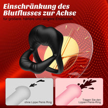 Laden Sie das Bild in den Galerie-Viewer, Dual Penisring Vibrator mit Klitoris Stimulator, Penisringe Sex Spielzeug für die Paare Extrem mit 9 Vibrationen, Sexspielzeug Vibratorensets für Paare Männer Cock Penis Ring Paarvibrator für Paare