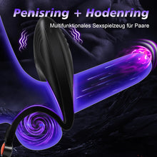 Laden Sie das Bild in den Galerie-Viewer, Penisring Vibrator Cockring für Männer Verstellbar Sextoysets für Paare Männer Sex, Paarvibrator mit 10 Vibrationsmodi Sex spielzeug für Paare extrem Männer Klitoris Penis Ring Erotik