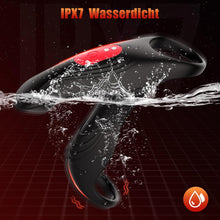 Laden Sie das Bild in den Galerie-Viewer, Penisring Sex spielzeug für Paare extrem sex, Penis Ring Erotik Sex Spielzeug für die Männer, Cockring Erotisches Sexspielzeug für Klitoris, 12 Vibrationsmodi Dual Penisring Massagegerät Schwarz