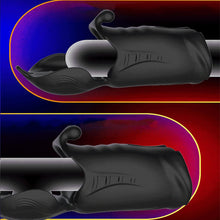 Laden Sie das Bild in den Galerie-Viewer, 3-in-1 Penis-Trainer Mit 10 Vibrationsmodi Neuer Masturbator Electric Glans Vibrator Zwei-Wege-Vibrator Penis-Verzögerungs-Trainer Eichelmassagegerät Penisstimulation geeignet für männliche