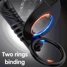 Laden Sie das Bild in den Galerie-Viewer, Doppelpenetration Anal Vibrator mit vibrierendem Cockring, Fernbedienung Doppelstimulation Anal Plug Penis Ring Sexspielzeug für Männer, Frauen und Paare