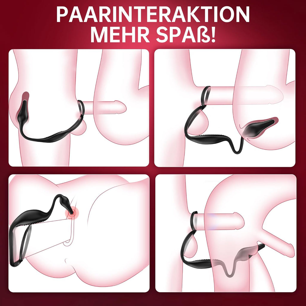 Sex Spielzeug für die Paare 7 Vibrationsmodi Cockring Massagegerät Sex Toy