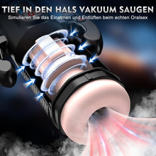 Laden Sie das Bild in den Galerie-Viewer, LED Mastrubrator für Manner Handfrei mit Schub, Saug und Vibrationsmodi, Penis Vibratorensets Sexspielzeug für Manner Solo