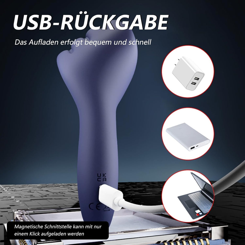 Finger Penis Trainer Vibrator mit 9 Vibrationsmodi,Eichelvibrator Eichel Stimulator Masturbatoren Mann Sexspielzeug für Männer Solo