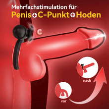Laden Sie das Bild in den Galerie-Viewer, Penisring Vibrator mit Bullet-Vibrator Sex Spielzeug für die Paare Männer, Vibration-Penisringe Sex Toys mit 10 Modi Cockring für Penis Testikel Stimulation, Klitorisstimulator Sexspielzeug für Frauen