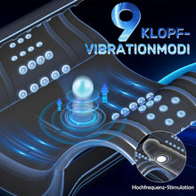 Laden Sie das Bild in den Galerie-Viewer, Elektrischer Masturbator Penistrainer Vibrator mit App Steuerung Masturbieren Männer mit 10 Modi, 2 in1 Sexspielzeug Eichel Stimulator mit Penisring Mann Sex für solo