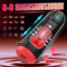 Laden Sie das Bild in den Galerie-Viewer, Elektrischer Masturbator Cup Masturbieren für Männer, Sex Spielzeug für die Männer mit 8 Teleskopfunktion und 8 Vibrationsmodi, Sex toys 3D Vagina Taschenmuschi, LCD Display, Masturbatoren Solo