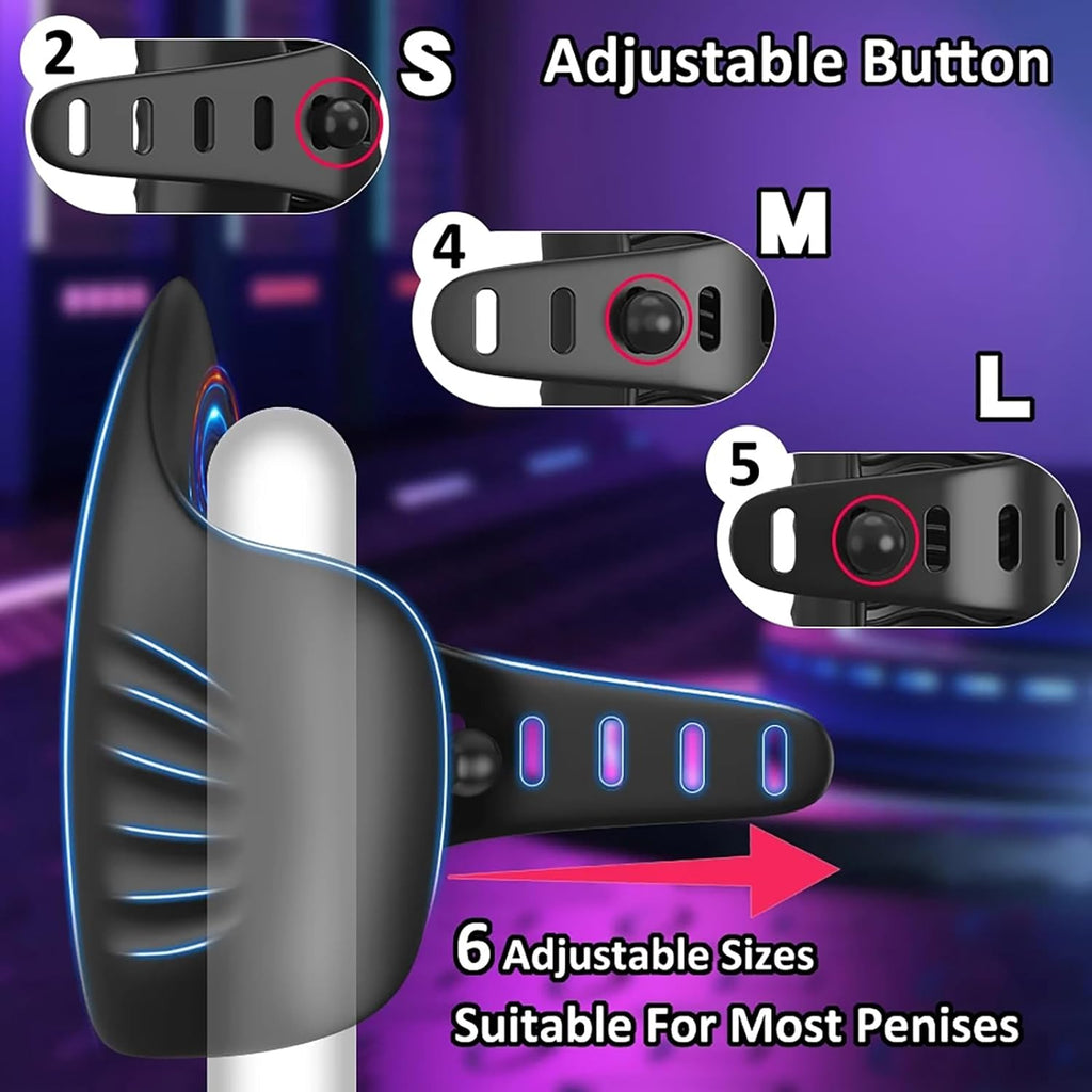 Silikon Elektrische Penis Trainer Vibrator für Männlicher Solo Masturbieren Einstellbare Größe Eichel Stimulator mit 10 Vibrationen Tappingmodi Masturbator Cup Sex Spielzeug für Männer Paare