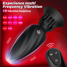 Laden Sie das Bild in den Galerie-Viewer, Analvibratoren für Man, Prostata Stimulation Männer Analplug Sex Spielzeug für die Männer mit 10 Vibrationen und 10 Rotationsmodi Fernbedienung Anal Plug Dildo für Paare Buttplug Sexspielzeug