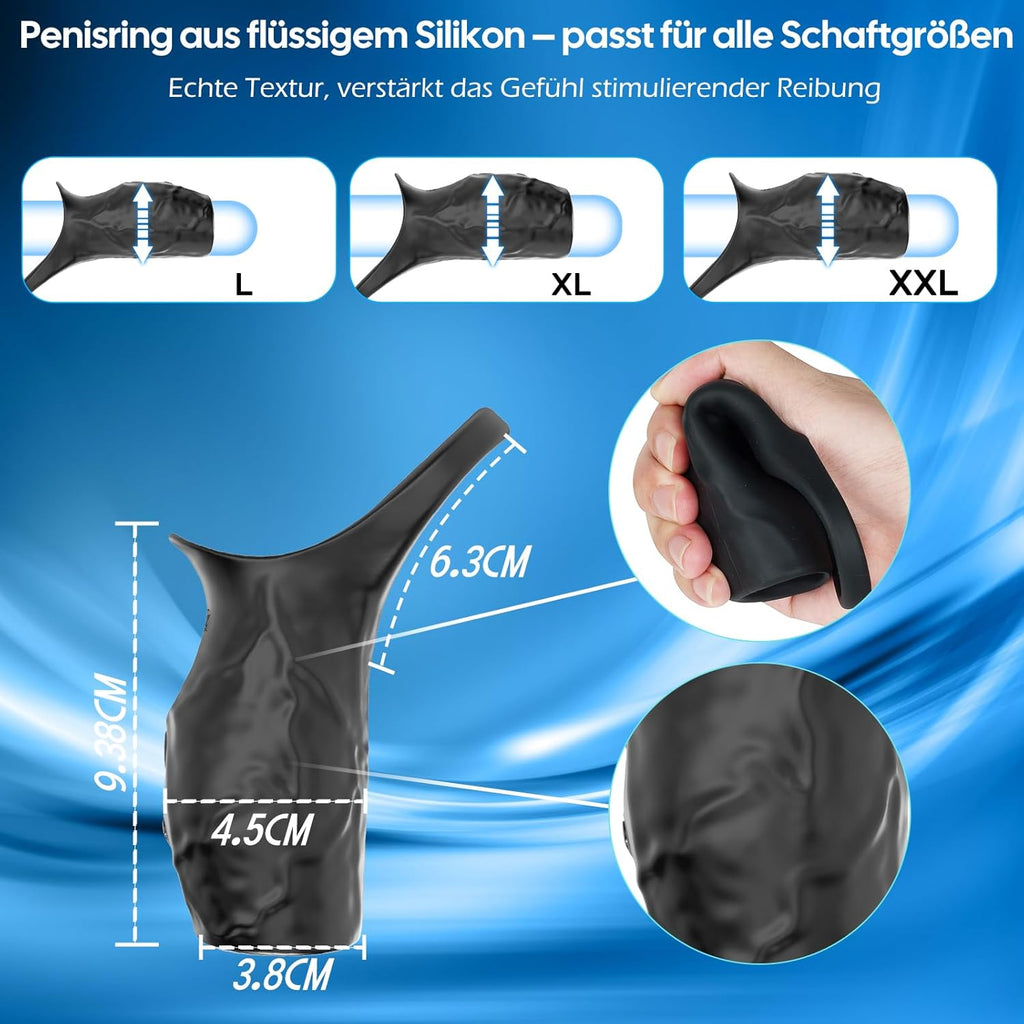 Penisring Sex Spielzeug für die Männer,Masturbator Penisringe mit 9 Vibration,Vibrator Penishülle SexSpielzeug,Penismanschetten Sex Toys,Cockring Sex Spielzeug für die Paare