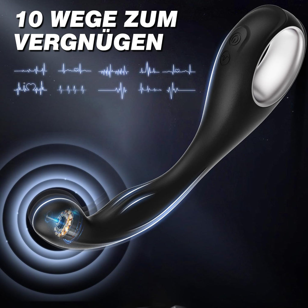 Prostata Stimulation Männer Analvibratoren für Mann Frau mit 10 Vibrationsmodi, Vibratorensets für Männer G Punkt Vibration für Frauen Sex Spielzeug für die Männer Frau Paare Anal Toys