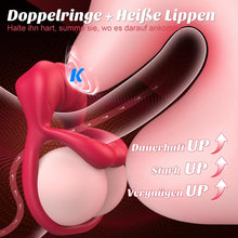 Laden Sie das Bild in den Galerie-Viewer, Penisring Penis Vibrator Sex Spielzeug für die Paare, Penies Ring für Sex Penisringe mit Klitoris Stimulator, Sexspielzeug für Paare Extrem Sex Dual Penis Ring, Erotisches Sex Toys Cockring für Männer