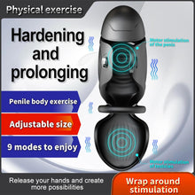 Laden Sie das Bild in den Galerie-Viewer, Elektrischer Masturbator Silikon Penis Trainer Vibrator mit 9 Vibrationsmodi, Eichel Stimulator Masturbatoren Mann mit App Steuerung Masturbieren Männer Sex Toys für Männer und Paare