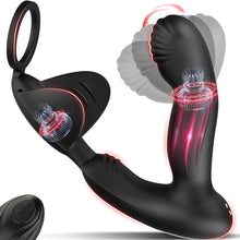 Laden Sie das Bild in den Galerie-Viewer, Analvibratoren für Mann Vibratorensets für Männer, Prostata Stimulation Männer mit 10 Schnapp- und Vibrationsmodi Anal Vibrator Analplug für Männer Sex Spielzeug für die Männer Sex Toyset für Man
