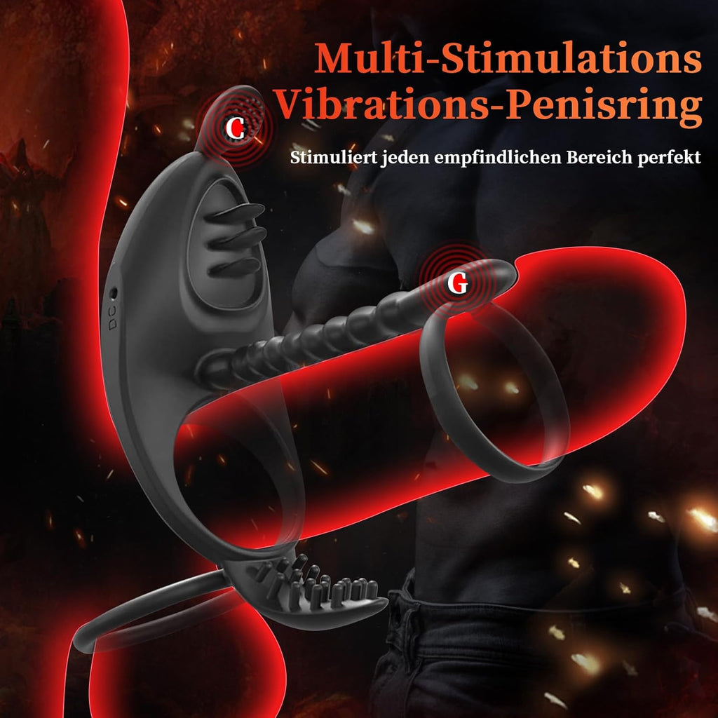 Penisring Vibrator für Männer enis Ring für Paare Extrem,7 Vibrationsmodi Cockring Penistrainer Sexspielzeug für Klitoris für längere Erektion Stimulation Penis Sex Toys penisring mit vibrator