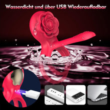 Laden Sie das Bild in den Galerie-Viewer, Vibrierender Penisring Sex Spielzeug für die Männer- 3 In 1 Cockring Sex Spielzeug für die Paare 10 Vibrationsmodi Penis Vibrator