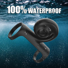 Laden Sie das Bild in den Galerie-Viewer, Penis Ring Vibratoren für Langwährende Erektion und Klitoris Stimulation mit 10 Vibrationsmodi Silikon Vibrierender Hodenring Penisring Massagegerät Erotisches Sex Spielzeug für Männer