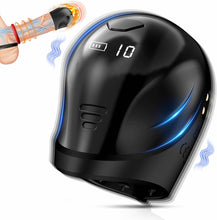 Laden Sie das Bild in den Galerie-Viewer, Penis Vibrator Trainer Masturbatoren Sexspielzeug-Elektrische Cup-Masturbatoren Mit LCD-Display &amp; 10 Vibrationsmodi,360°Wrapping Glans Stimulator,sex spielzeug für die männer Vibratorensets für Männer