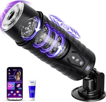 Laden Sie das Bild in den Galerie-Viewer, Masturbator Sexmaschine Maschinen &amp; Geräte Masturbieren für Männer mit 7 Modi Teleskopfunktion und Rotation, Sex Spielzeug für die Männer, Penis App-Steuerung LCD Display Masturbatoren