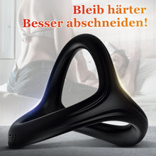 Laden Sie das Bild in den Galerie-Viewer, Mecofy Dreieckiger Penisringe, Premium Dehnbarer Silikon Penisring für Sex Männer, Pleasure Ring mit Hodensack-Ring Gürtel, Erotik Sexspielzeuge für Männer Paare, Schwarz