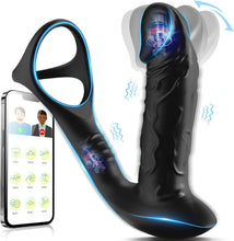 Laden Sie das Bild in den Galerie-Viewer, Prostata Stimulation Männer mit 9 Vibrationsmodi und Wiggle-Modus, Analvibratoren für Mann Anal Dildo Vibrator, Prostata Vibrator Analplug für Männer