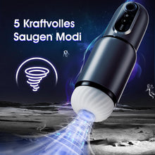 Laden Sie das Bild in den Galerie-Viewer, Masturbieren für Männer Elektrisch, Sex Spielzeug für Die Männer mit 5 Teleskop Rotation &amp; 5 Saugmodi, Stufenloses Getriebe CVT Taschenmuschi Masturbator Penis Masturbatore