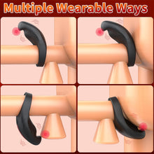 Laden Sie das Bild in den Galerie-Viewer, Sex Spielzeug für Paare- Penisring Vibrator Sexspielzeug für Paare Extrem Sex, Penis Ring Sex Spielzeug für die Männer Extrem,Sex Toys Cockring Penisring Erotisches Sexspielzeug mit 7 Vibration