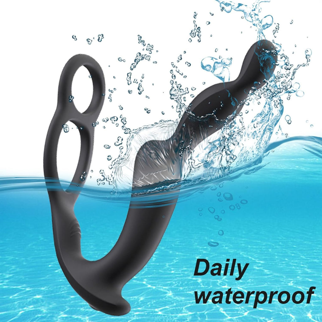 3 Motoren Analvibratoren für Mann Prostata Stimulation mit Penisring Anal Plug Sexspielzeug Vibrator Dildo Vibratoren Silikon Sex Toy Sex Spielzeug für die Männer Frau